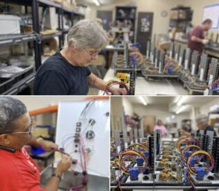 A Group Of People In A Store